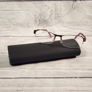 ProDesign Denmark 6124 c.5022 Burgundy Purple Semi-Rimless Eyeglasses 51-16-135